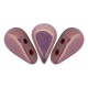 Cuentas de vidrio Amos® by Puca® - Opaque mix violet-gold ceramic 03000/14496